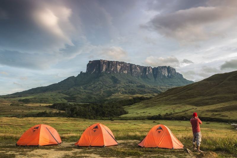 Monte Roraima, na divisa entre Brasil, Venezuela e Guiana