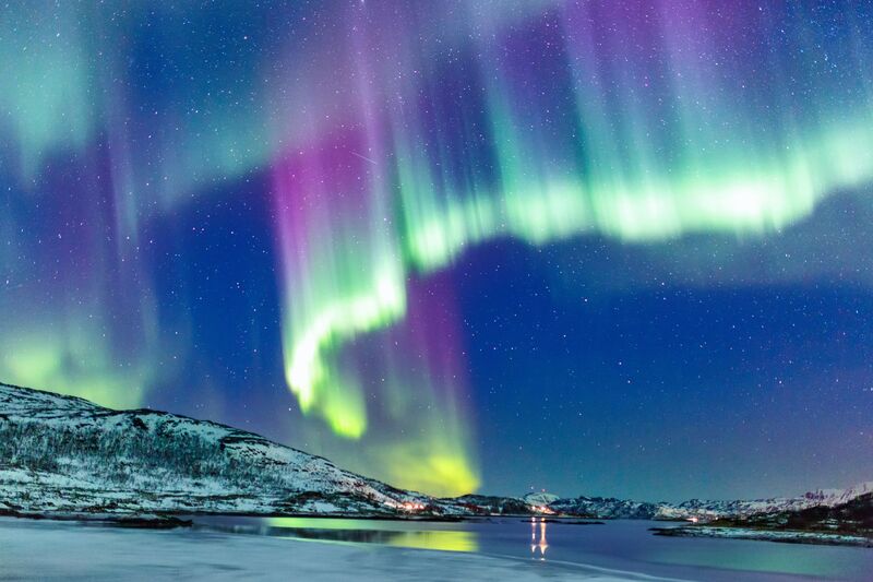 Aurora boreal na Noruega