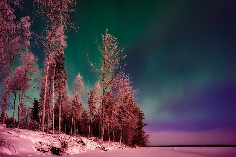 Aurora Boreal na Finlândia