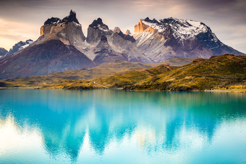 Paisagem montanhosa da Patagônia Chilena